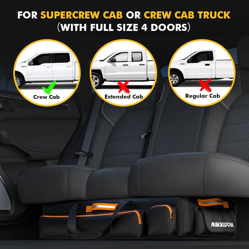 MIKKUPPA Under Seat Storage Bag for Trucks, SuperCrew & Crew Cab, Black - Image 5