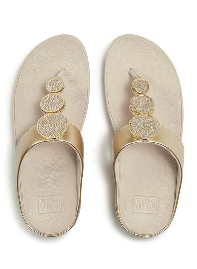 Fitflop HALO BEAD-CIRCLE METALLIC TOE-POST SANDALS