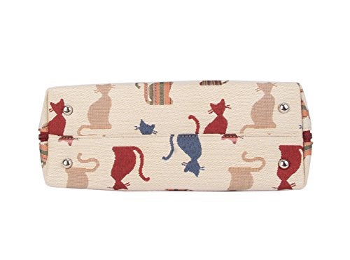 Signare Tapestry Hand Shoulder Bag Cross Body Purses Handbag Satchel Bag for Women In Pet Cat Design | CONV-CHEKY - Image 4