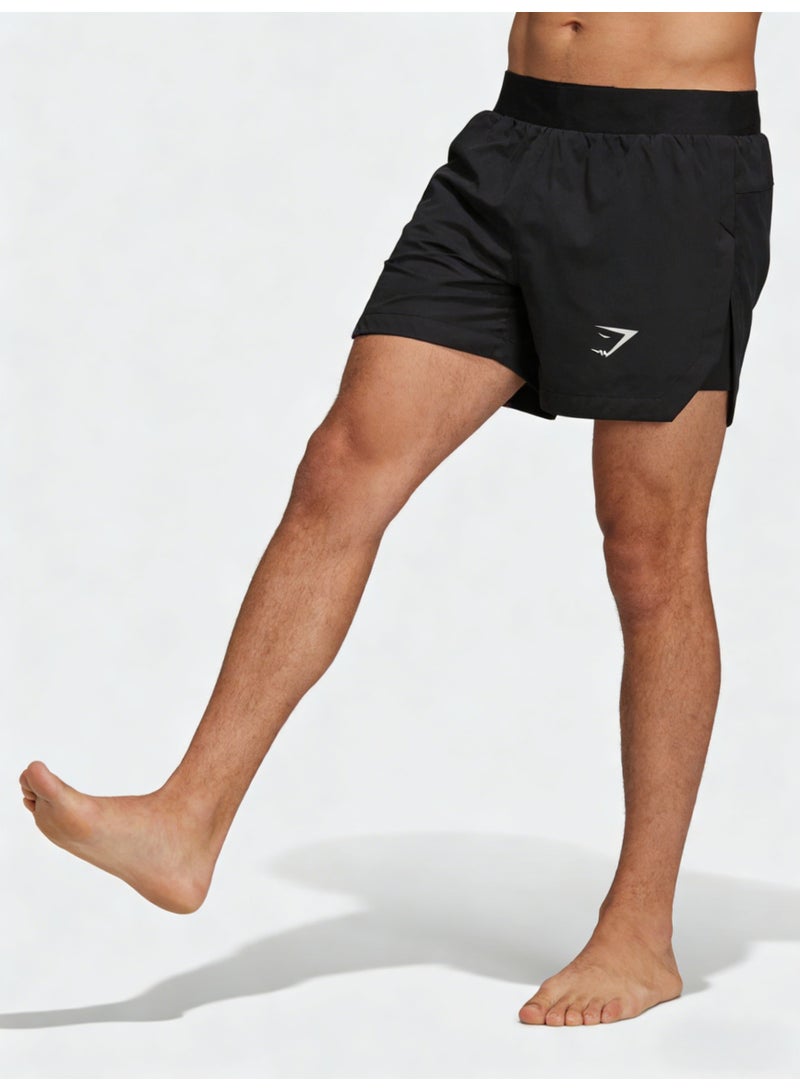 Gymshark Men’s Black Quick-Dry Athletic Shorts - Image 3