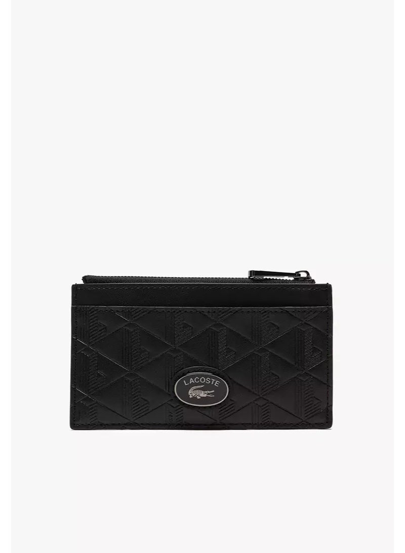 لاكوست حافظة بطاقات بسحاب من الجلد Monogram - Image 2