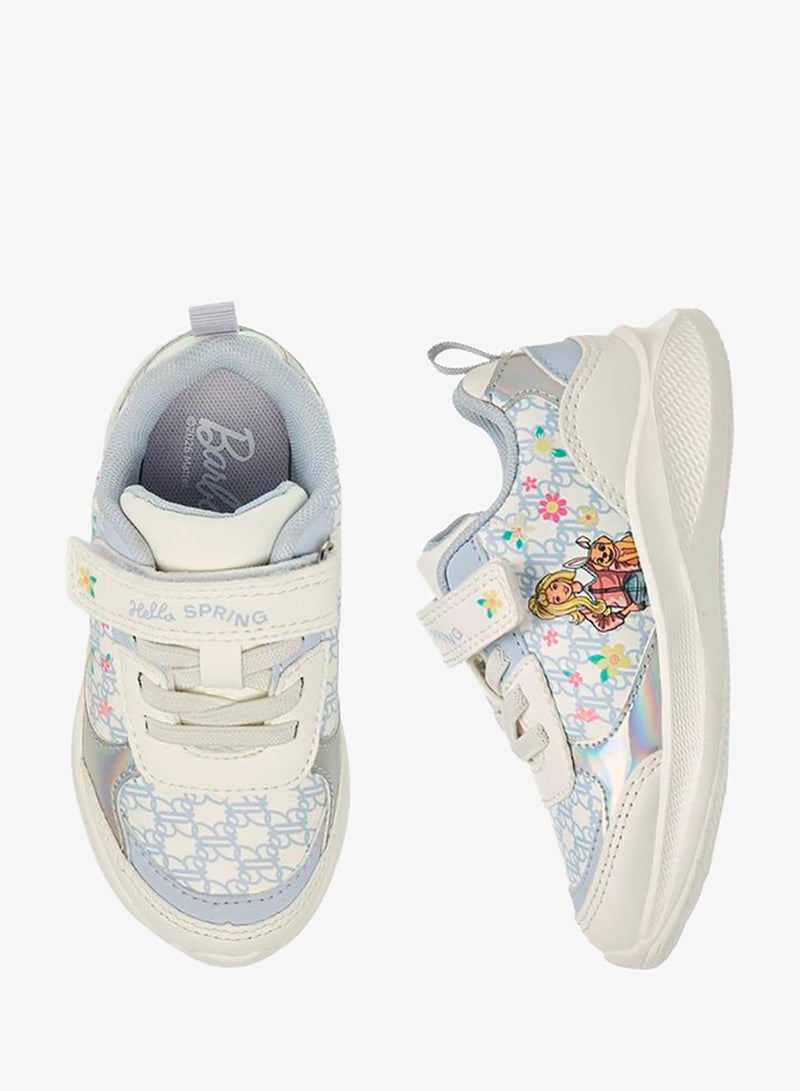 باربي حذاء رياضي بناتي بشريط لاصق - Image 1