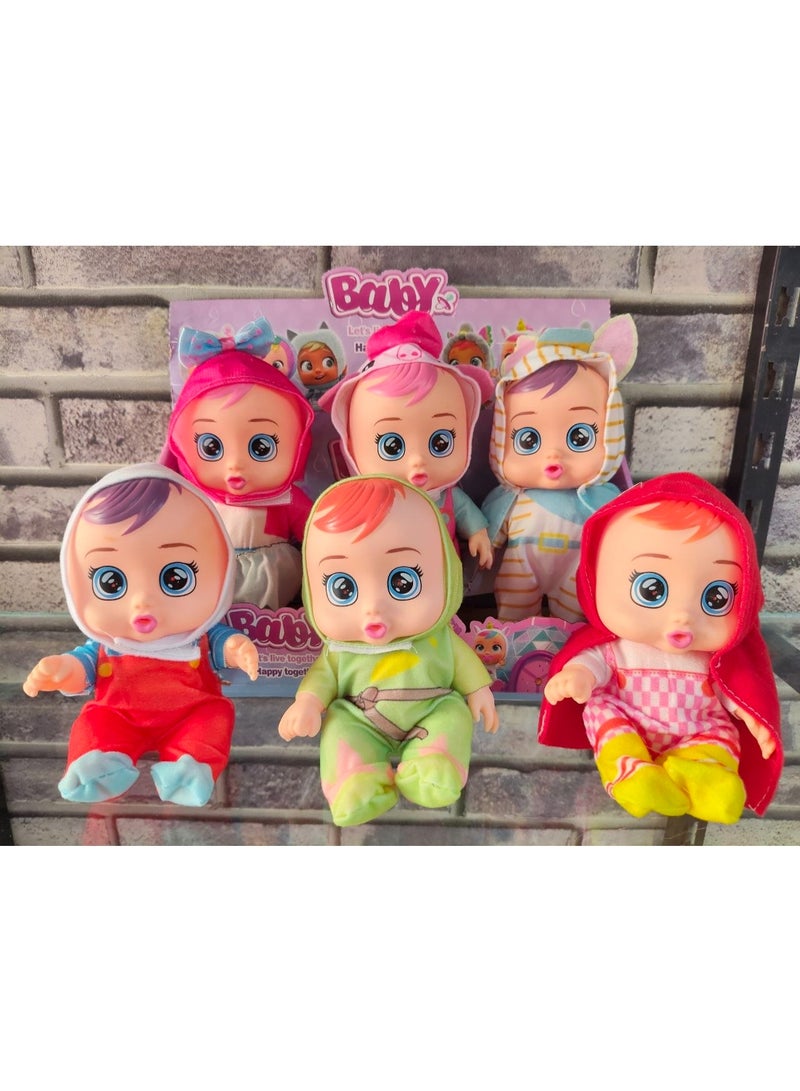 Baby Doll with Cute Costume – 6 Different Designs – Soft Doll Toy for Kids – Ages 3+