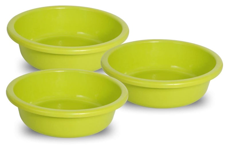 Wonder Homeware Prime Bowl 6 Heavy Quality Bowl Set, 3 pc Bowl 4 LTR, Green Color - Image 1
