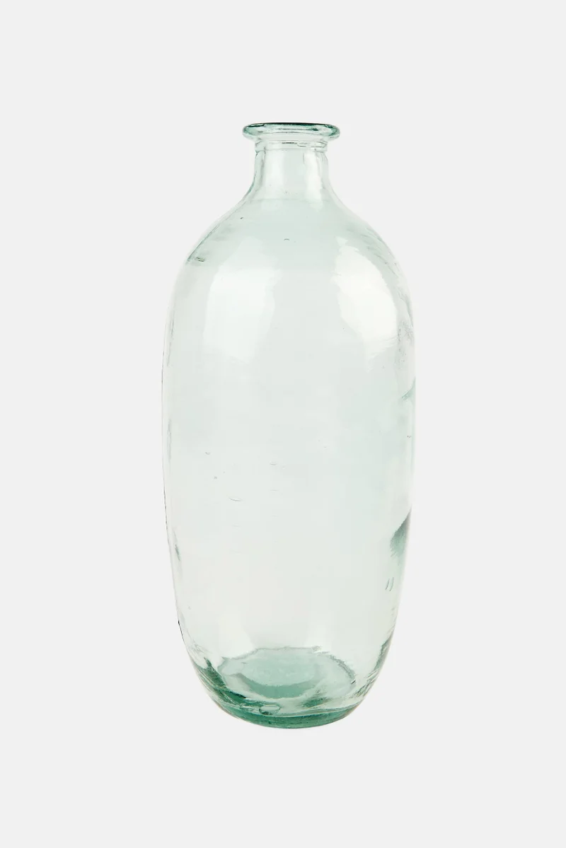 Muy Mucho Flower Glass Vase, Green
