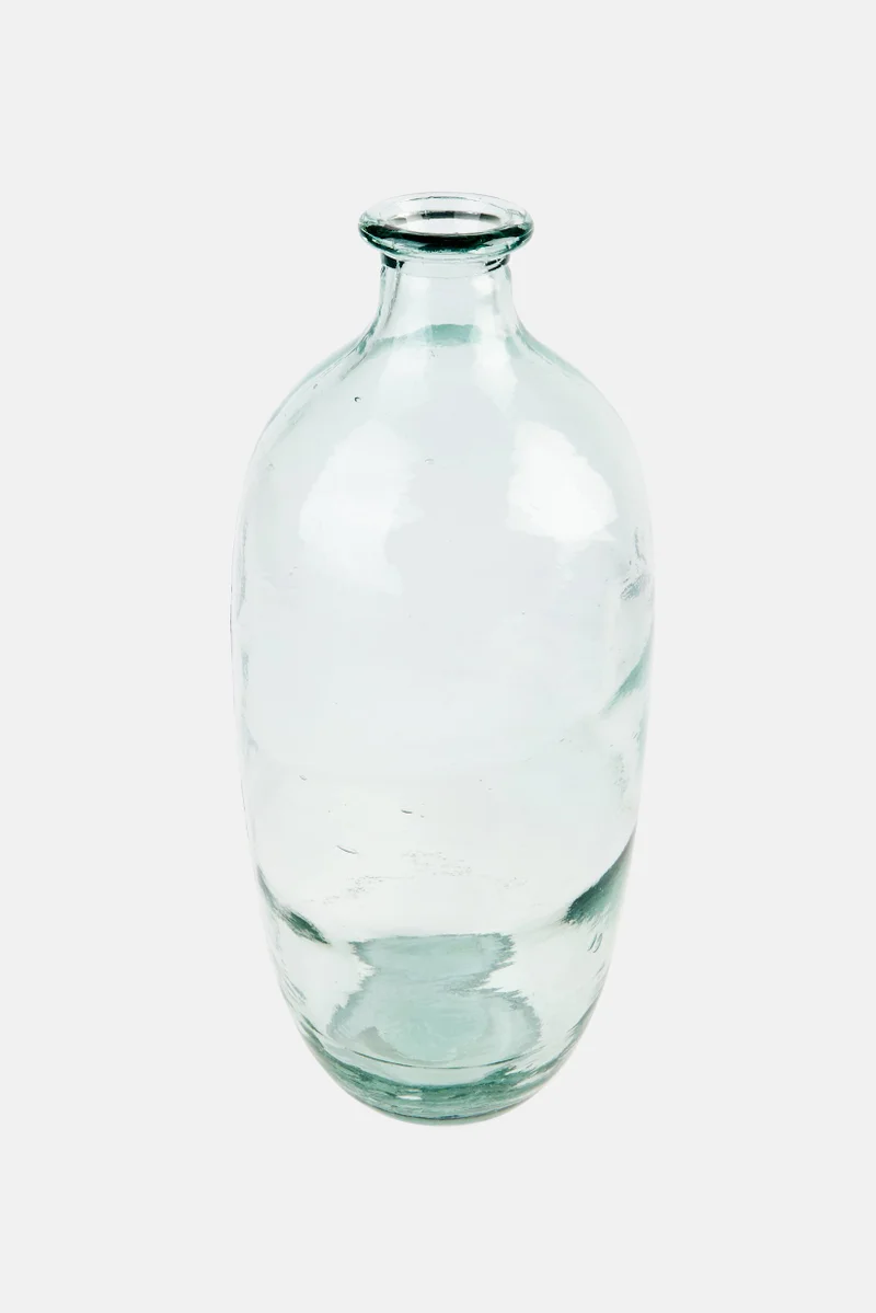 Muy Mucho Flower Glass Vase, Green