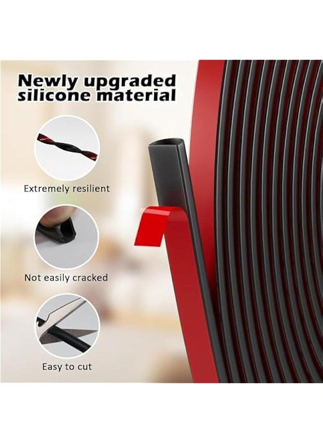 هوكور LukRosey 16 Metre B Shape Car Door Edge Trim Seal Strip,Automotive Rubber Seal Strip,Self Adhesive Weatherstrip for Car Window Door Protector Soundproofing,Auto Weather Seal Strip  - Image 5