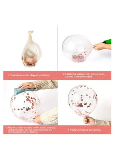 Brain Giggles BrainGiggles 16th Birthday Decoration - Happy Birthday Balloon set of 10 - Rose Gold  - Image 3