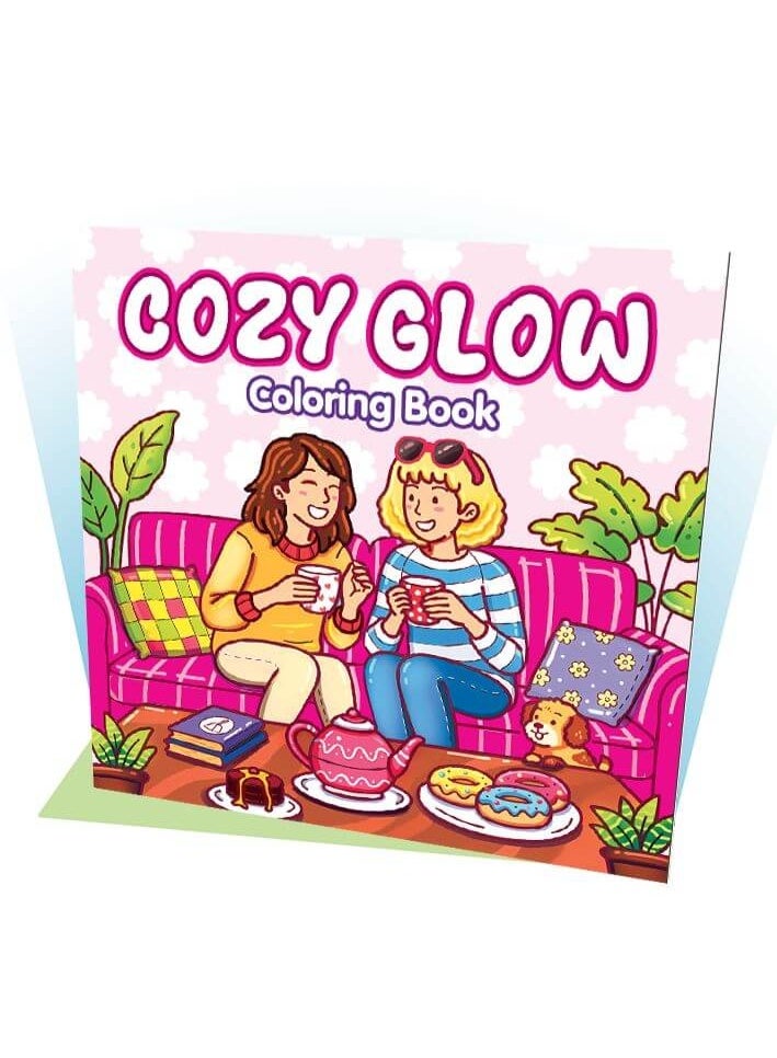 تالنت كتاب تلوين كوزي للكبار والصغار | جلو Glow| للاسترخاء وتقليل التوتر من تالنت شوب - Image 1