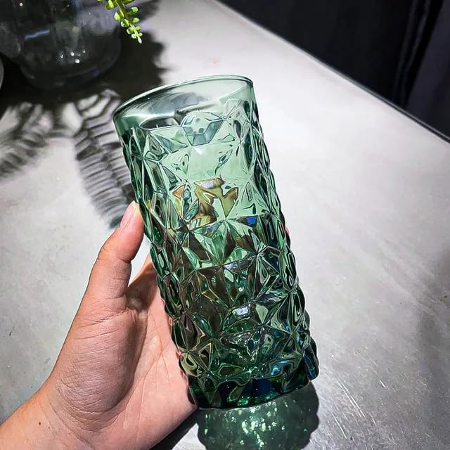 SHREE HANS CREATION Luxury Design Drink Glass Cup with Straw Travel Mug and NonSlip Sleeve Durable Drinking Tumbler Tulip Glass Water Cup Sipper Bottle Love 470ML Multicolor Pack of 2 - Image 5