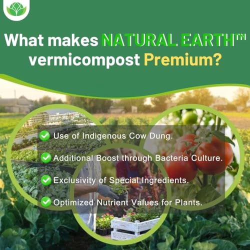 NATURAL EARTH® 5 KG - TRUSTED Organic Vermicompost For Plants | Treated with Panchagavya-Based Bacteria Culture | Plant Growth Booster | Organic Compost For Home Plants - Image 5