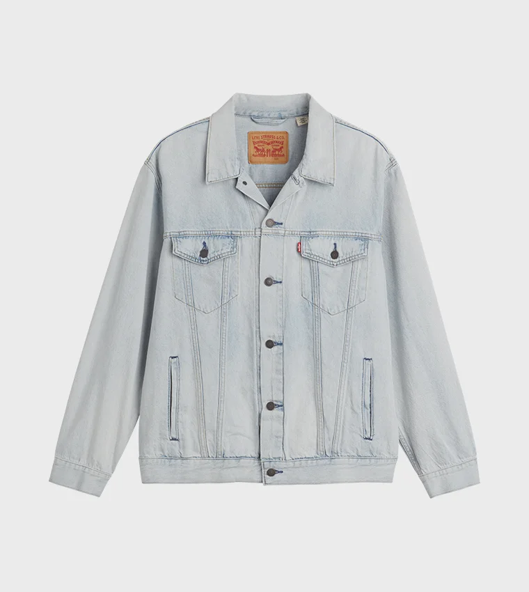 Pocket Detail Relaxed Fit Trucker Jacket