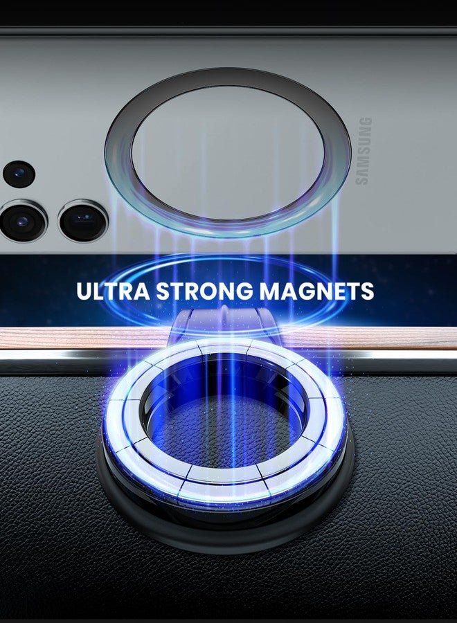 eSamcore for Magsafe Rings [0.4mm], 4 PCS Metal Ring Sticker for Magsafe Magnetic Wireless Charging [Diameter: 57mm] Compatible with All Non-MagSafe Cell Phones - Image 2