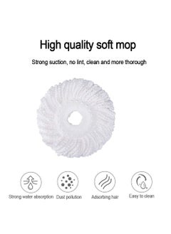 GTC GTC® 360° Spin Mop Rotating Pole & Bucket No Foot Pedal with 2 Microfiber Heads  - Image 5
