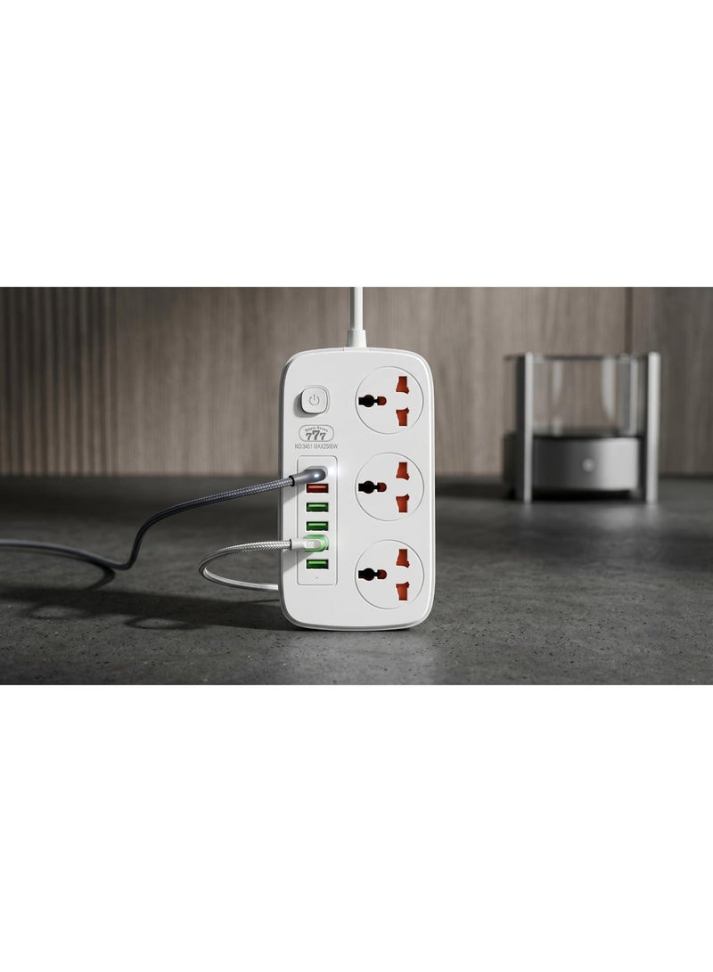 777 Power Socket 3451 – 2500W – 20W USB-C – Child Safety – Flame Retardant – Safe - Image 4