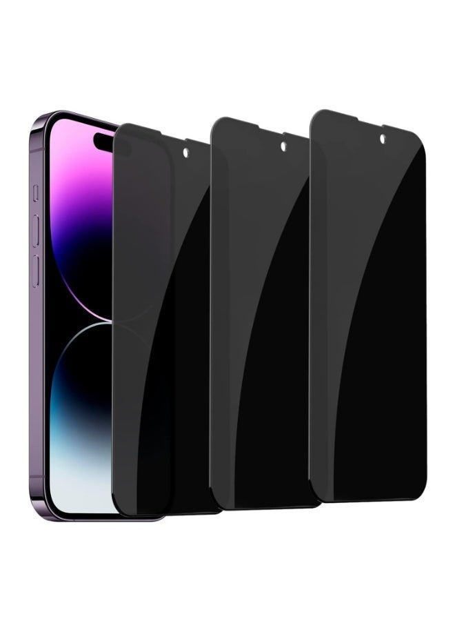 نيكسجين واقي شاشة الخصوصية من NIXGEN لهاتف Iphone 15 PRO Series، زجاج مقاوم للكسر بدرجة عسكرية، عبوة من 3 قطع - Image 1