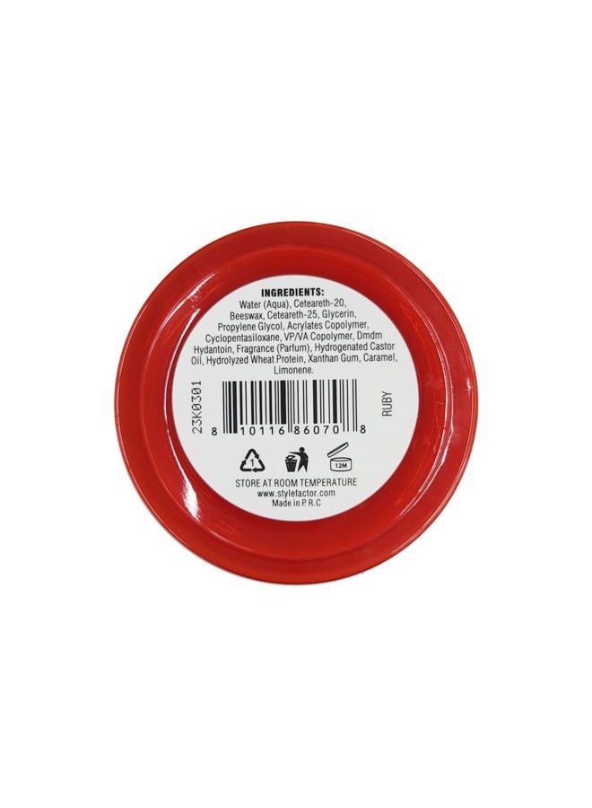 EDGEBOOSTER Style Factor Edge Booster Strong Hold Water-Based Pomade - Super Shine & Moisture 3.38oz (RUBY) - Image 2