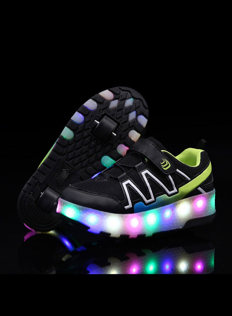 Loquat Kids Roller Shoes Boy Girl Sneakers with Wheels Become Sport Sneaker with Led for Birthday Children Show Gift - Image 2