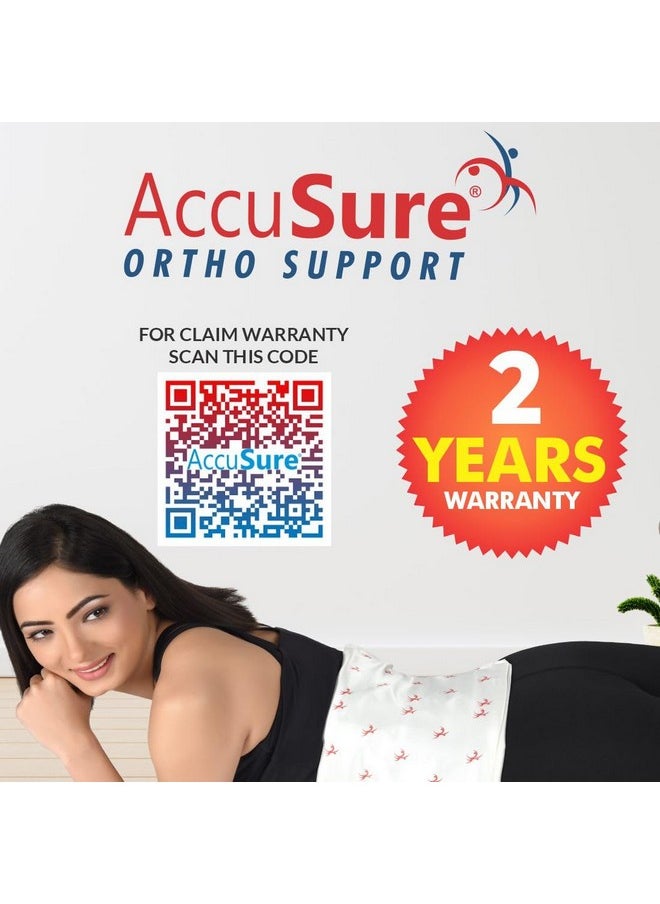 AccuSure - Orthopaedic Fast Heating Belt With 3 Level Heating Control For Fast Pain Relief At Back|Waist|Abdomen|Shoulder| Comes With Soft Washable Printed Cloth Cover - Xl - Image 1