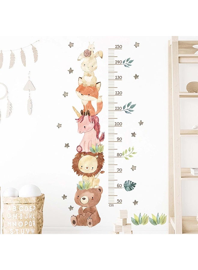 AGREON مخطط ارتفاع الأطفال على الحائط، ديكور حائط لغرفة النوم برسوم كرتونية، ملصقات مخطط ارتفاع لطيفة، ملصقات قياس الارتفاع لغرفة نوم الأطفال، غرفة لعب toddlers، ديكورات حائط لمرحلة رياض الأطفال - Image 5