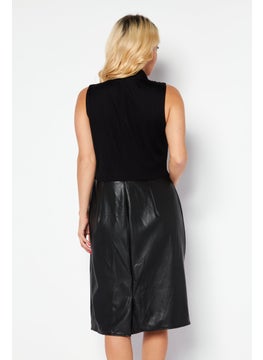 Kasper  Women Plain Mini Dress, Black  - Image 4