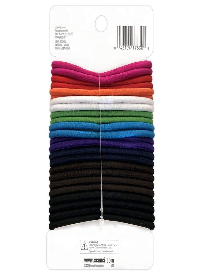 Scunci No Damage Effortless Beauty Thick Hair Elastics, 24-Count - Image 5