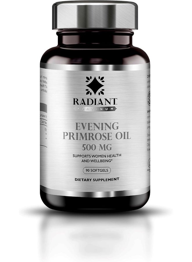 Radiant Platinum Evening Primrose Oil 500Mg 90 Sgels - Image 1