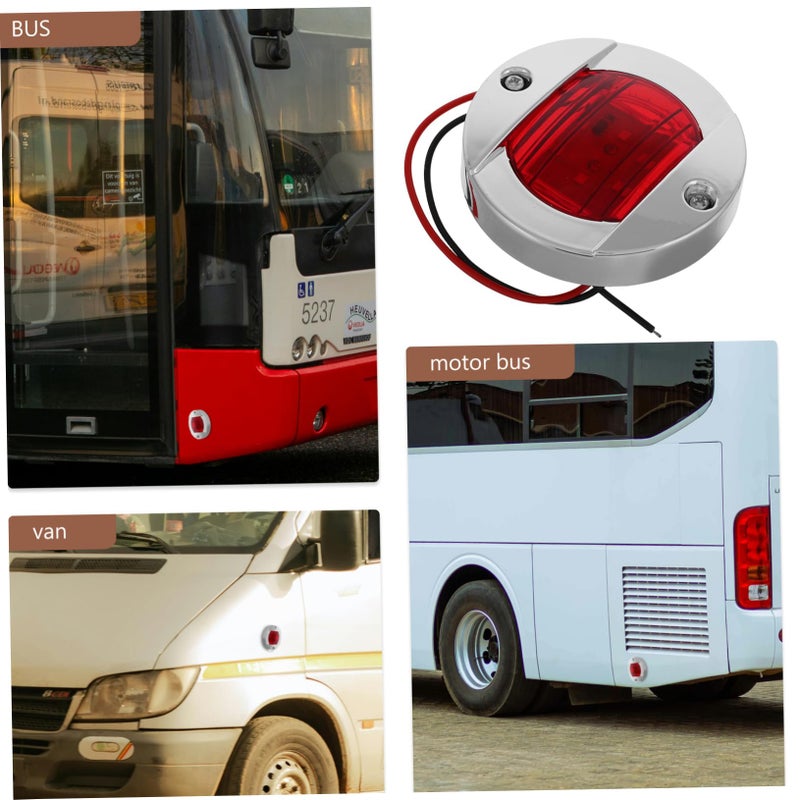 4 Pcs Enhanced Visibility LED Side Marker Lights Weatherproof For Truck Trailer Vehicles - Image 4