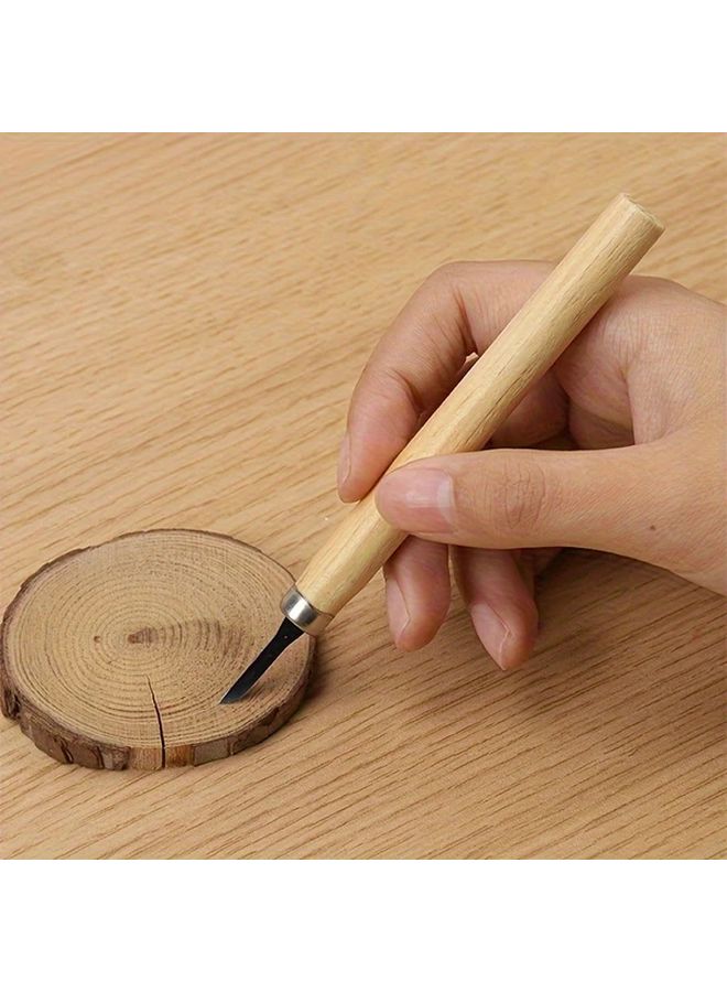 12 Pcs Professional Wood Carving Chisels Set Hand Tools For Detailed Sculpting Woodworking - Image 3