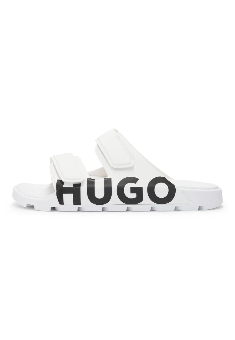 HUGO  Logo sandals with double touch-closure straps for Men | Best Price UAE