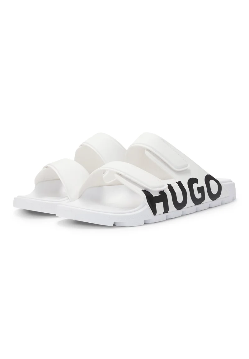 هوجو Logo sandals with double touch-closure straps