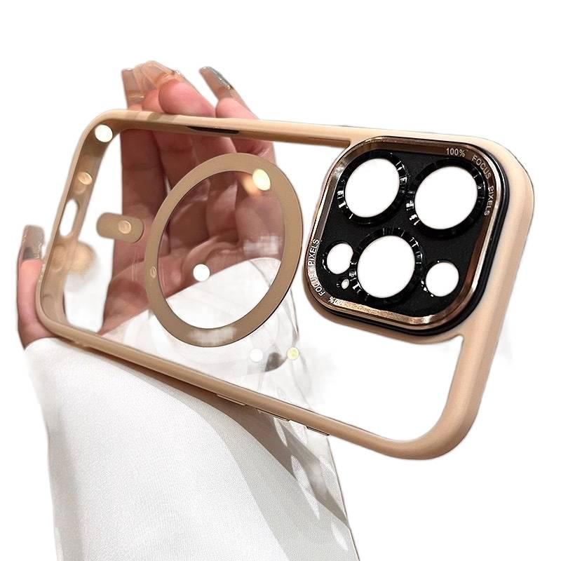 غطاء MagSafe | Desert Gold | PC | إطار معدني | مغناطيس قوي | مقاوم للصدمات لـ iPhone 11 - Image 1