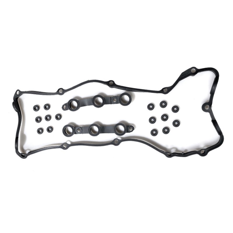 Engine Valve Cover Gasket Assembly Repair Kit with Seal Kit Replacement For BMW E39 E46 E53 E60 E83 Z4 M54 525i 530i 325Ci 325i 325xi 330Ci 330i 330xi X5 525i 530i X3 L6 2.5L 3.0L 11120030496 (18pcs) - Image 3