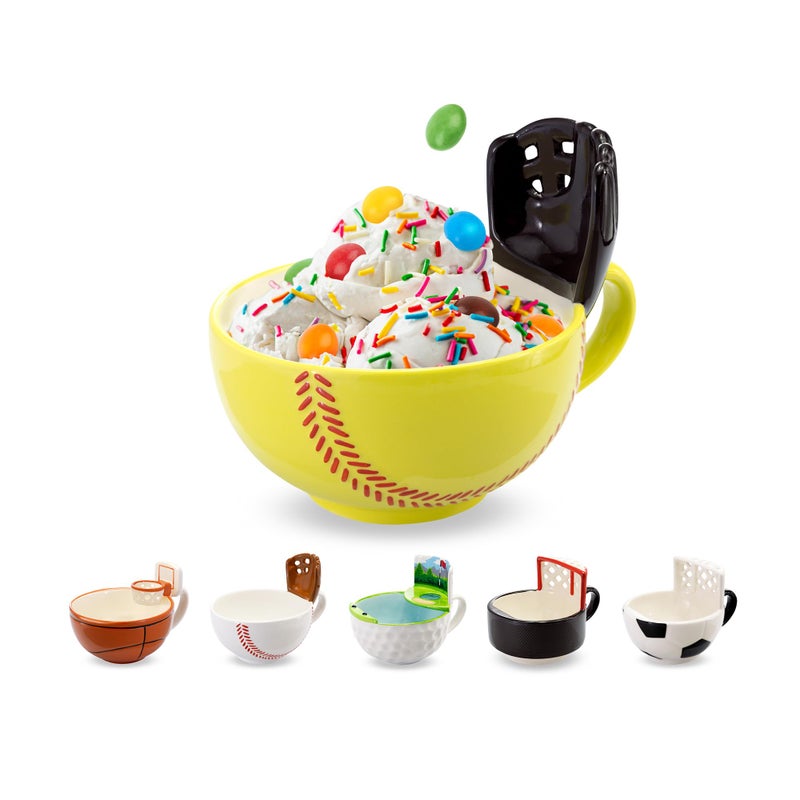 MAX'IS Creations MAXIS Creations The Softball Mug with a Glove Softball Gifts for Girls 812 1214 Mom Coach Gift Stuff Novelty Ceramic Big Funny Coffee Mug 16oz 