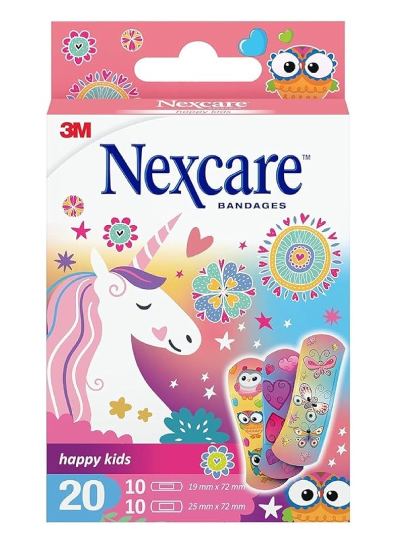 3M Nexcare Happy Kids Tattoo 20 Asrtd