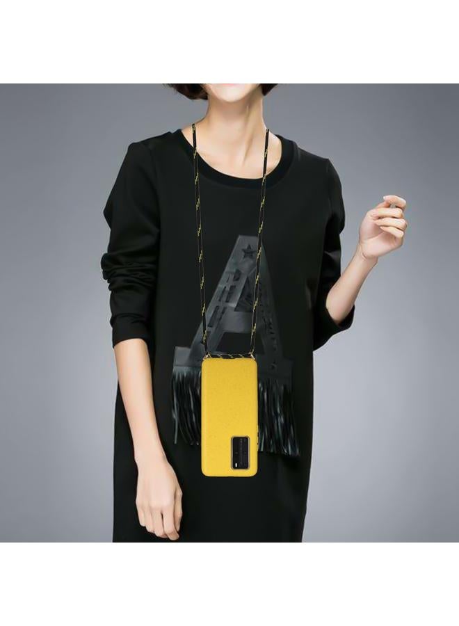 زبون جراب لهاتف Huawei P40 Pro مصنوع من مادة قش القمح + جراب واقٍ من مادة TPU مع حبل - Image 4