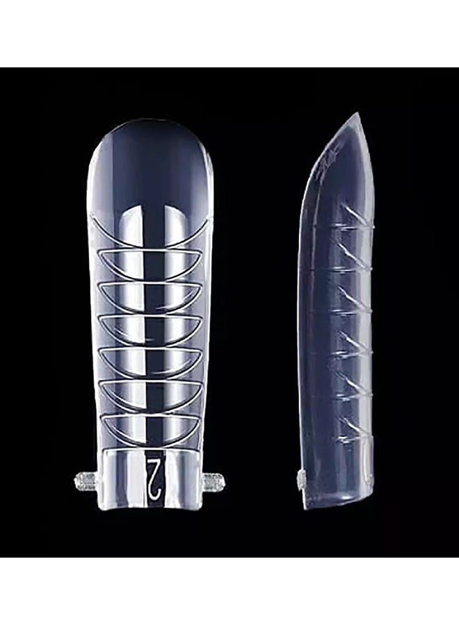 brunson Dual Nail Forms for Poly Extension Gel Pre-shaped False Tips with Scale 120pcs Manicure Tool for Nail Extensions Mold Nail Tips Acrylic Nails False Nails Manicure Tool - Image 2