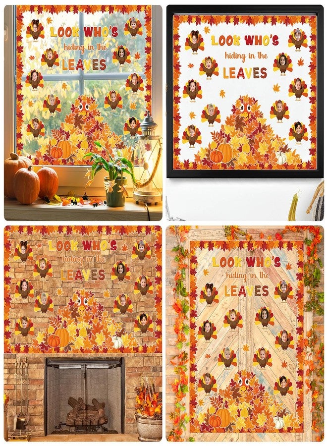 Containlol Fall Thanksgiving Bulletin Board Set Autumn Harvest Classroom Decorations Cutout for Door Wall School Supplies(Colorful,Small Turkey) - Image 5