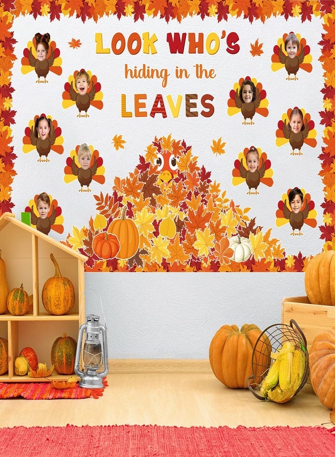 Containlol Fall Thanksgiving Bulletin Board Set Autumn Harvest Classroom Decorations Cutout for Door Wall School Supplies(Colorful,Small Turkey) - Image 4