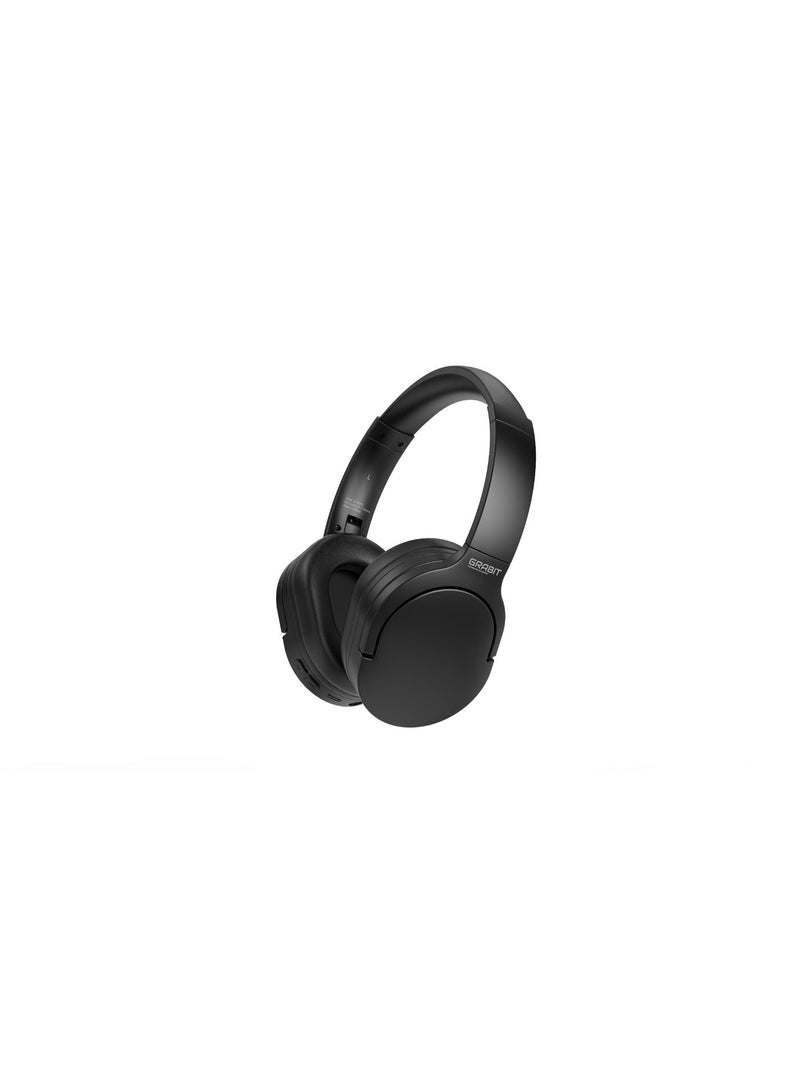 إلتقطه سماعة رأس لاسلكية GRABIT Over-Ear Bluetooth 5.4، وقت تشغيل 12 ساعة، مكالمات وأوامر واضحة، صوت ستيريو غامر مع صوت جهير عميق، برامج تشغيل 40 مم، شحن سريع USB-C، سماعة ميكروفون مدمجة للألعاب والموسيقى، - Image 2