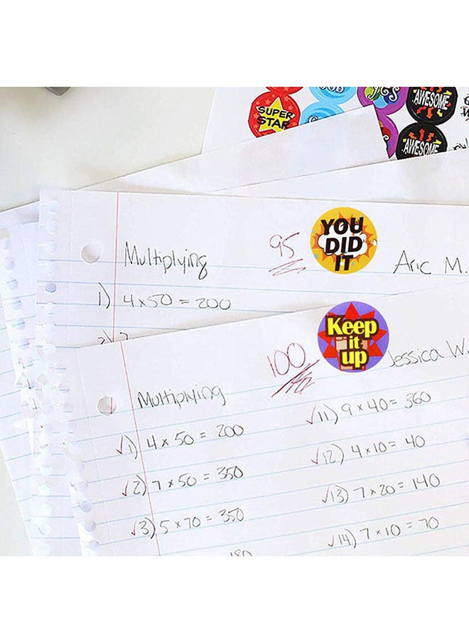 Wownect Encouragement Stationary Stickers Round [1inch][500 Pcs Labels] Labels For Envelope Seals Packing Seals cards Gift Boxes Shopping Bags Bouquets Cardboard Decoration  - Image 4