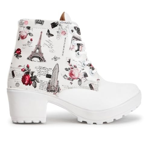 KRAFTER Women's & Girl's Classic Winter Boot -HP-113-White-39 - Image 5