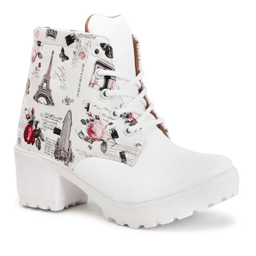 KRAFTER Women's & Girl's Classic Winter Boot -HP-113-White-39 - Image 4