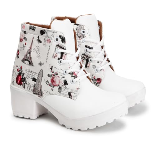 KRAFTER Women's & Girl's Classic Winter Boot -HP-113-White-39 - Image 1