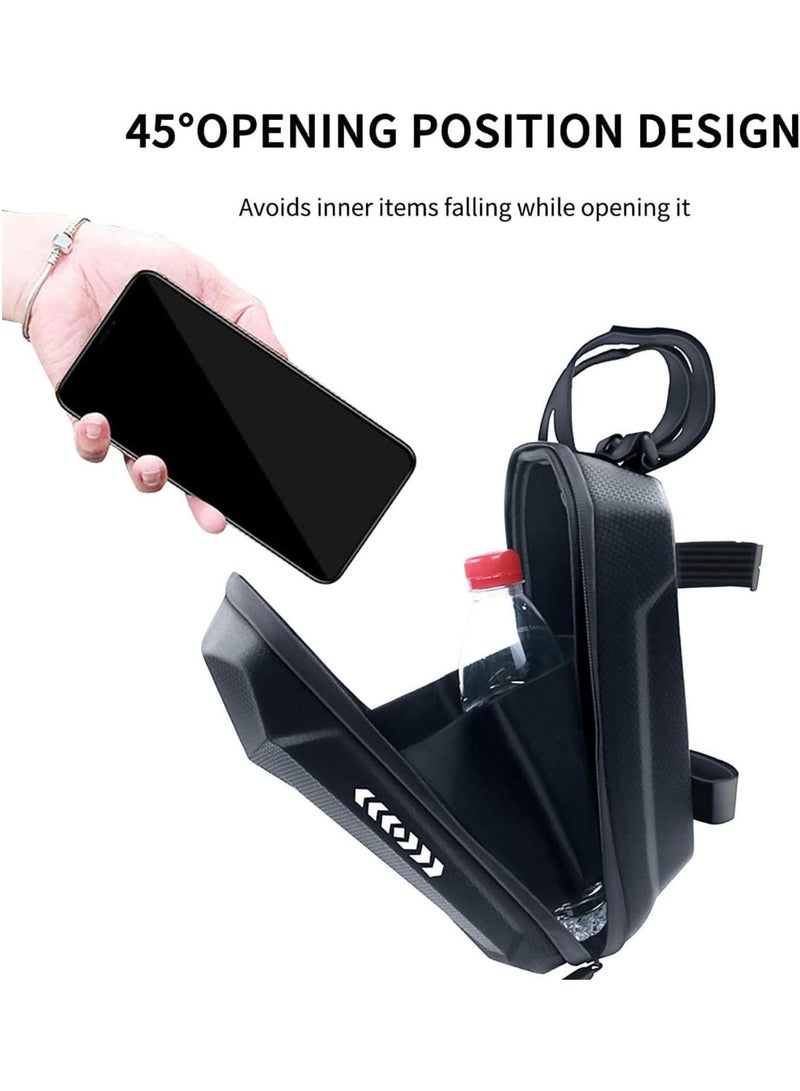 Soofam Scooter Storage Bag, 2L Waterproof EVA Scooter Handlebar Bag, Scooter Handlebar Bag Compatible with Xiaomi M365, Electric Scooter Front Hanging Bag for Carrying Charger Tools Repair Tools - Image 4