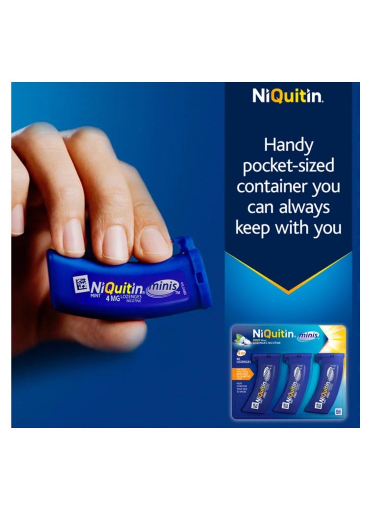 NiQuitin Niquitin lozenges mini mint 4mg 100 Lozenges  - Image 4