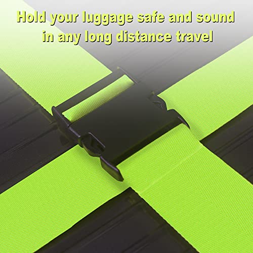 Chelmon Luggage Straps for Suitcases TSA Approved Travel Belt 4 Pack by Chelmon (Green) - Image 4
