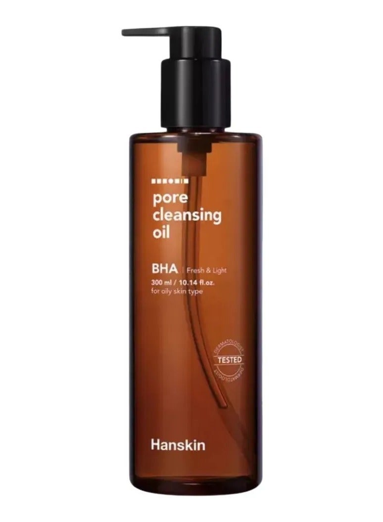 Hanskin Pore Cleansing Oil Bha Fresh & Light 300 Ml