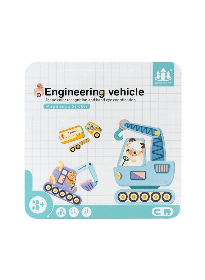 كوبليلو لعبة مكعبات لو - لعبة ملصقات مغناطيسية لمركبة هندسية | ملصقات ثلاثية الأبعاد جذابة وملونة | تعلم عن المركبات والسيارات | لعبة تعليمية مبكرة للأطفال والأولاد والبنات - Image 4