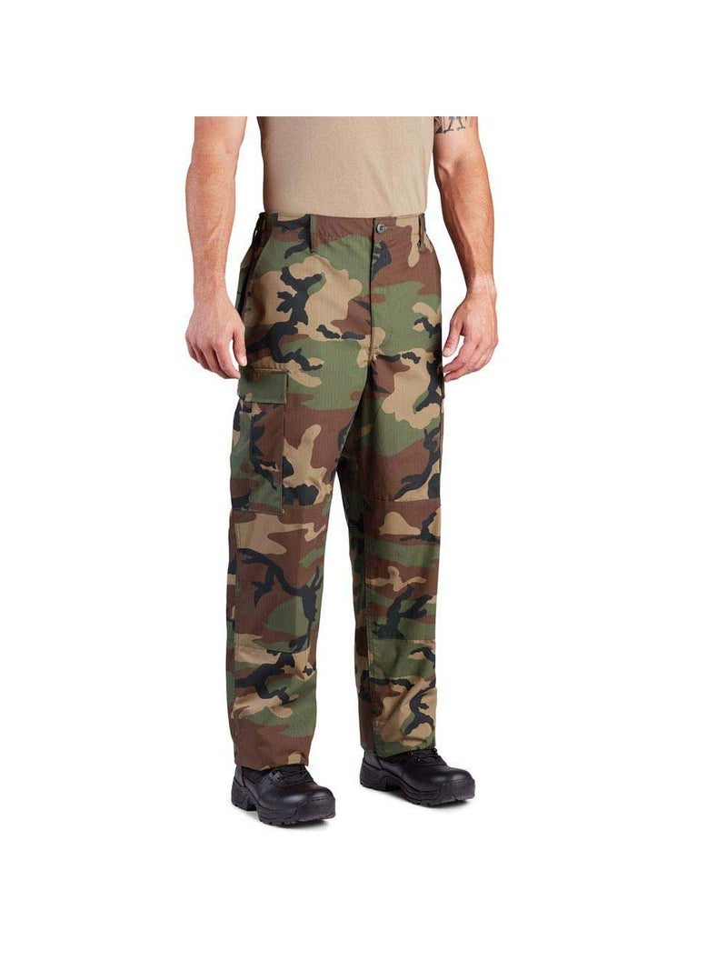 PROPPER F520155 Propper BDU Trouser Button Fly - 100% Cotton Ripstop, Woodland, 3X-Large - Image 1